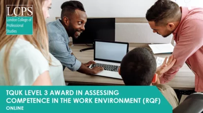 TQUK Level 3 Award in Assessing Competence in the Work Environment ( RQF)